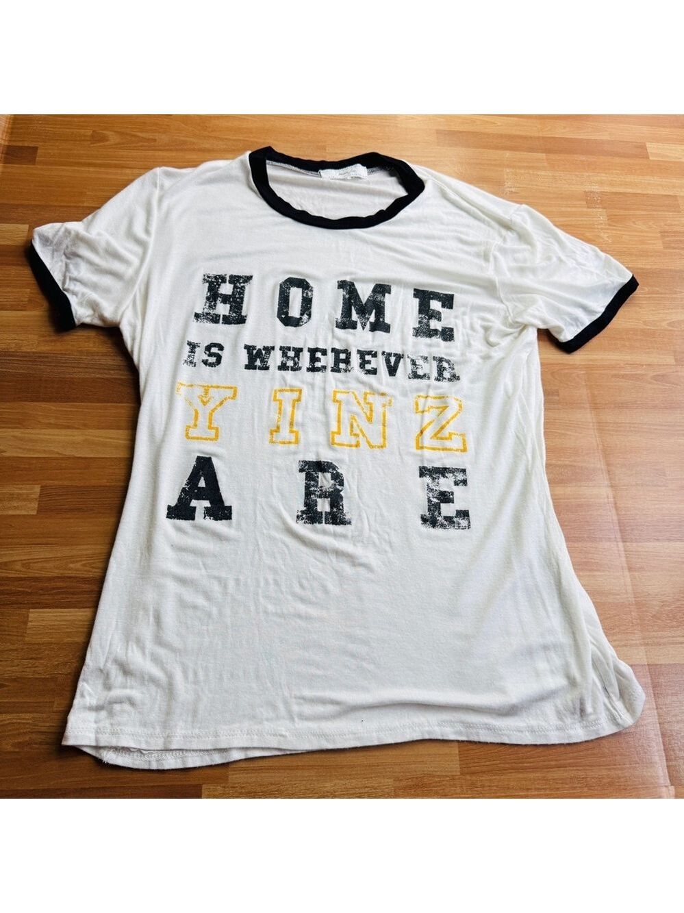 Obsessive Love Pittsburgh yinzers black and gold tshirt medium